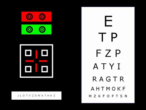 Optician’s charts inside page