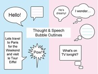 Thought and Speech Bubbles Clip Art thumbnail