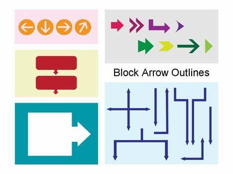 Block Arrow Outlines
