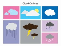 Cloud Symbol Outlines