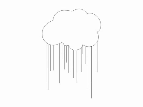 Cloud Symbol Outlines inside page