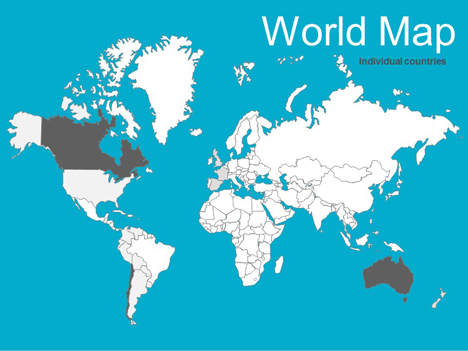 world maps vector editable powerpoint template_1