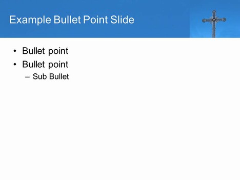 Ornate Cross PowerPoint Template inside page