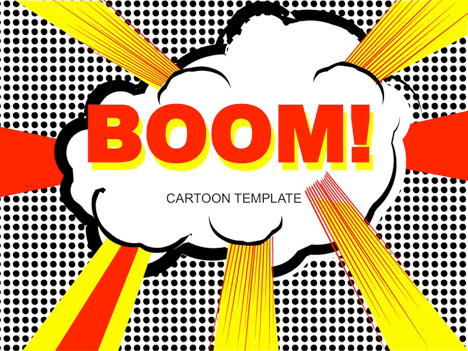 Cartoon Pop Art Template