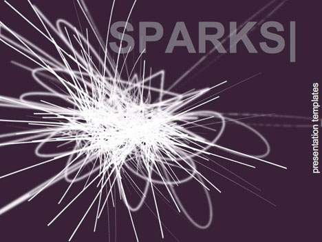 Sparks and Lights PowerPoint Template