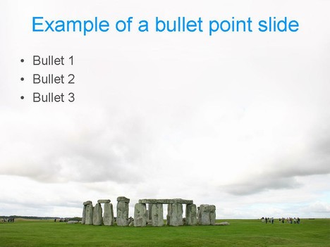 Stonehenge PowerPoint Template inside page