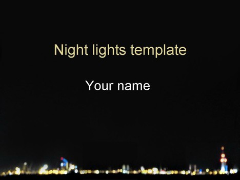 City Night Lights Template