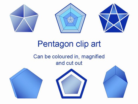 Pentagon Clip Art Template