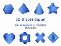 3D Shapes Clip Art thumbnail