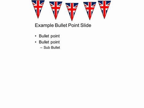 Bunting PowerPoint Template inside page