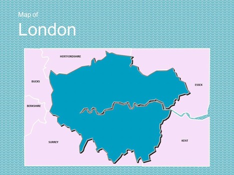 Map of London Template