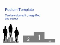 Podium PowerPoint Template thumbnail
