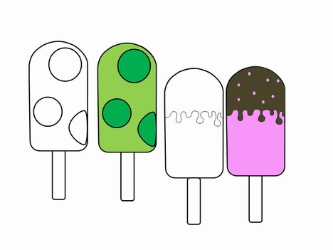 Ice Lollies Template inside page