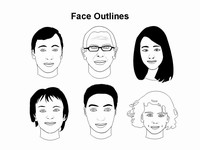 Face Outlines Template