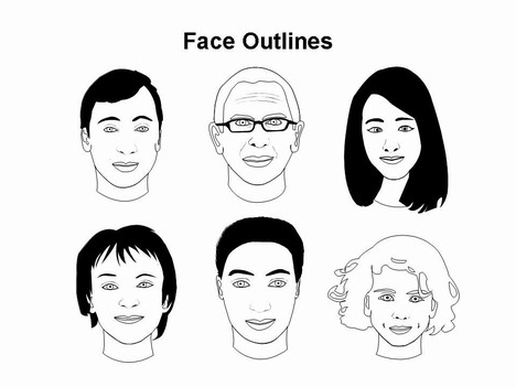 Face Outlines Template