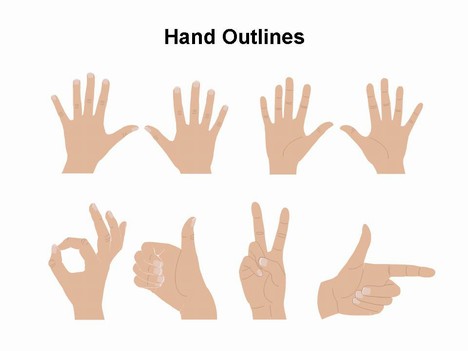 Hand Signs Template
