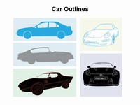 Car Outlines Template