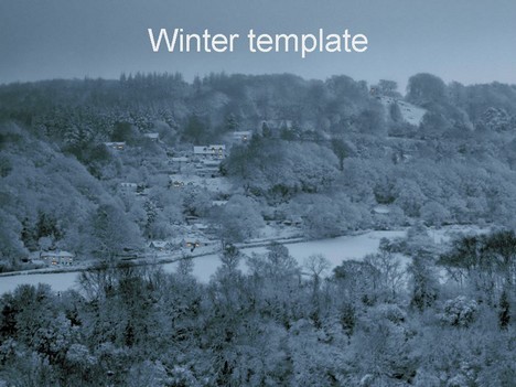 Winter Themed Powerpoint Template from www.presentationmagazine.com