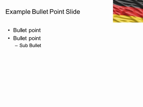 German Flag Template inside page