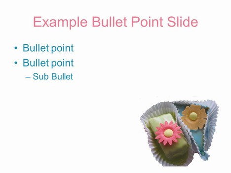 Flower Cake PowerPoint Template inside page