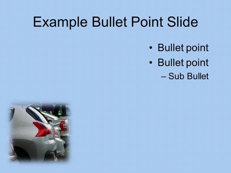 Parked Cars PowerPoint Template inside page