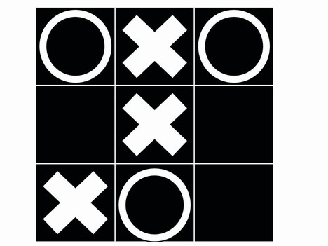 Noughts and Crosses Template inside page