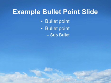 Sky PowerPoint Template inside page