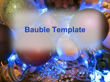 Christmas Tree Baubles Template