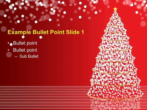 Christmas Tree Lights Template inside page