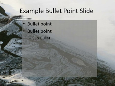 Water PowerPoint Template inside page