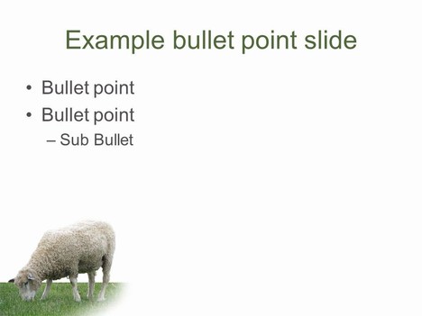 Woolly Sheep PowerPoint Template inside page