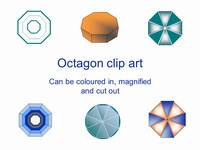 Octagon Outline Clip Art 2