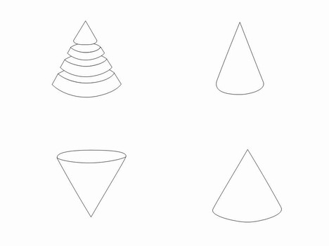 Cone Outline Clip Art inside page