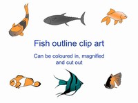 Fish Outline Clip Art thumbnail