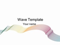 Colourful Wave PowerPoint Template thumbnail
