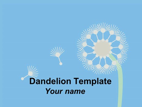 Floating Dandelion Template