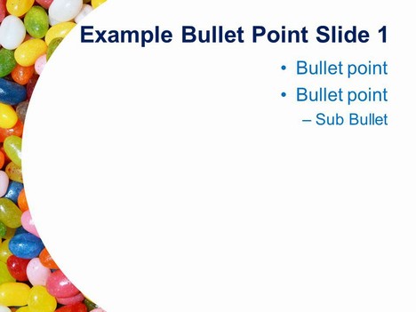 Jelly Beans PowerPoint Template inside page