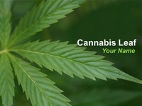 Cannabis Leaf PowerPoint Template
