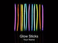 Glow Stick PowerPoint Template thumbnail