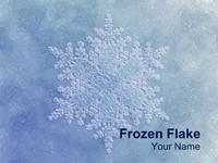 Frozen Snowflake PowerPoint Template thumbnail