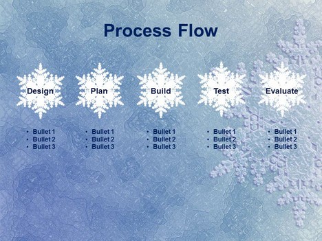 Frozen Snowflake PowerPoint Template inside page