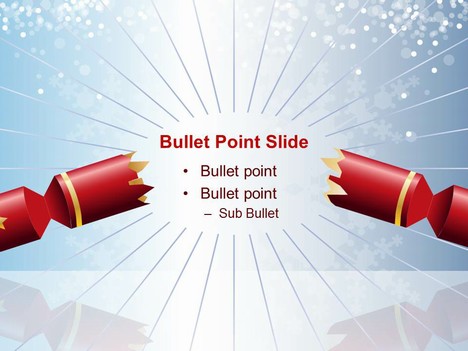 Christmas Cracker (Cool) PowerPoint Template inside page