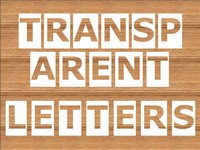 Transparent Letters PowerPoint Template thumbnail