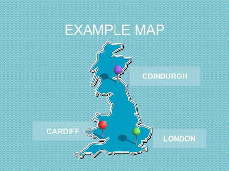 UK and Europe PowerPoint Maps inside page