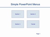 Simple PowerPoint Menus Template thumbnail