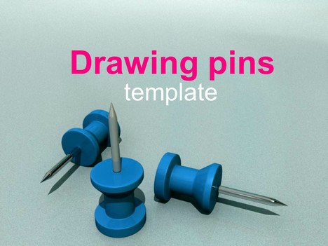 Drawing Pins PowerPoint Template