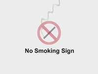 No Smoking Sign Template thumbnail
