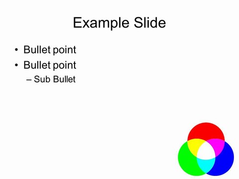 Colour Mixing Template inside page