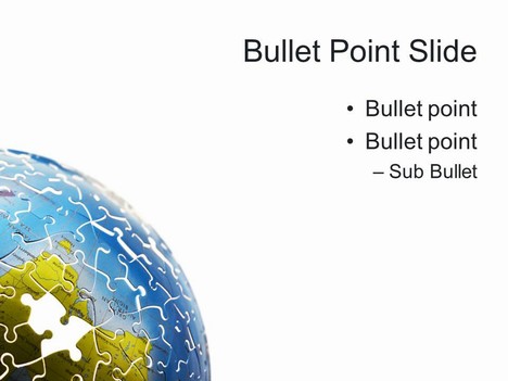 World Puzzle PowerPoint Template inside page