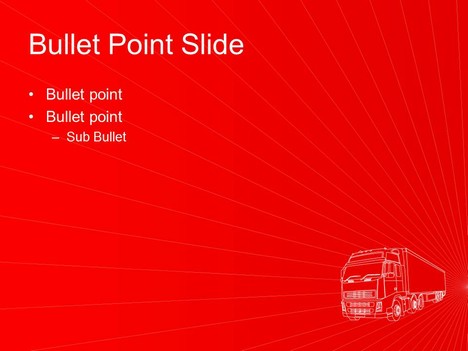 Transport Lorry PowerPoint Template inside page